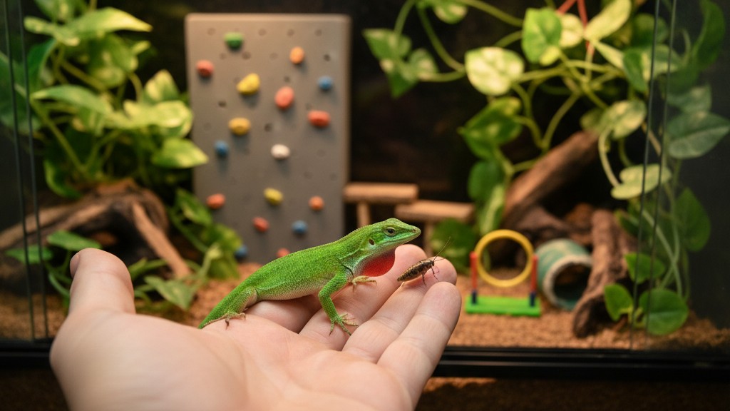 Adiestramiento básico para tu Anolis verde: trucos y técnicas efectivas