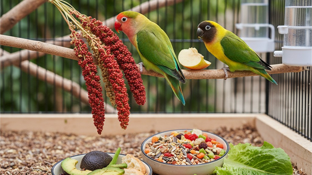 Alimentación ideal para Agapornis: qué darles y qué evitar