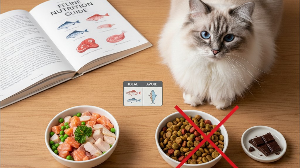 Alimentación ideal para gatos Ragdoll: qué darle y qué evitar