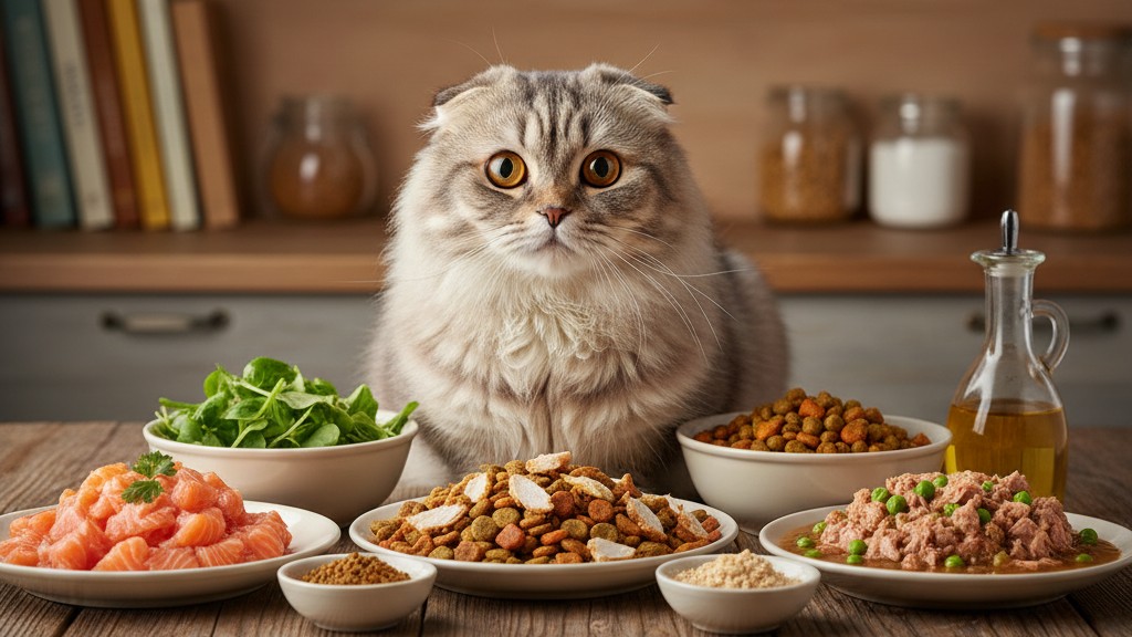 Alimentación ideal para gatos Scottish Fold: nutrientes esenciales y recomendaciones