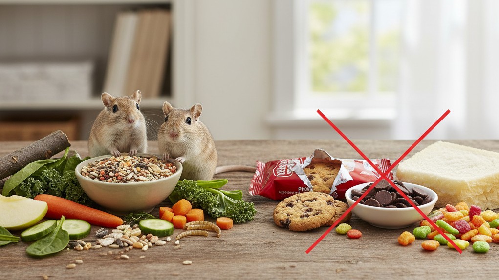 Alimentación ideal para jerbos: qué darles y qué evitar
