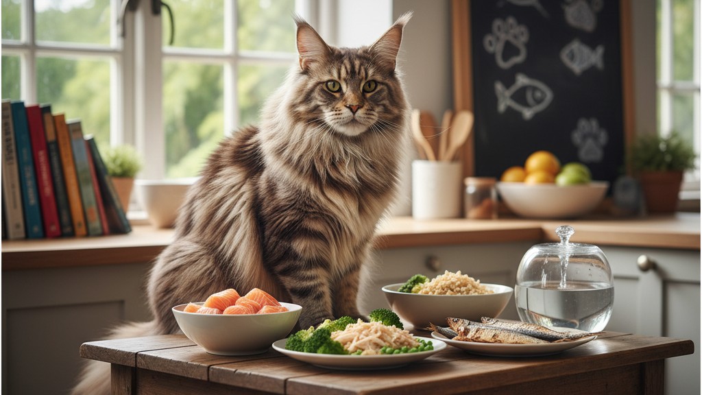 Alimentación ideal para Maine Coon: consejos para una dieta saludable