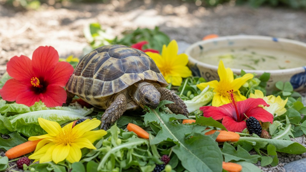 Alimentación ideal para tortugas rusas: qué y cuánto deben comer