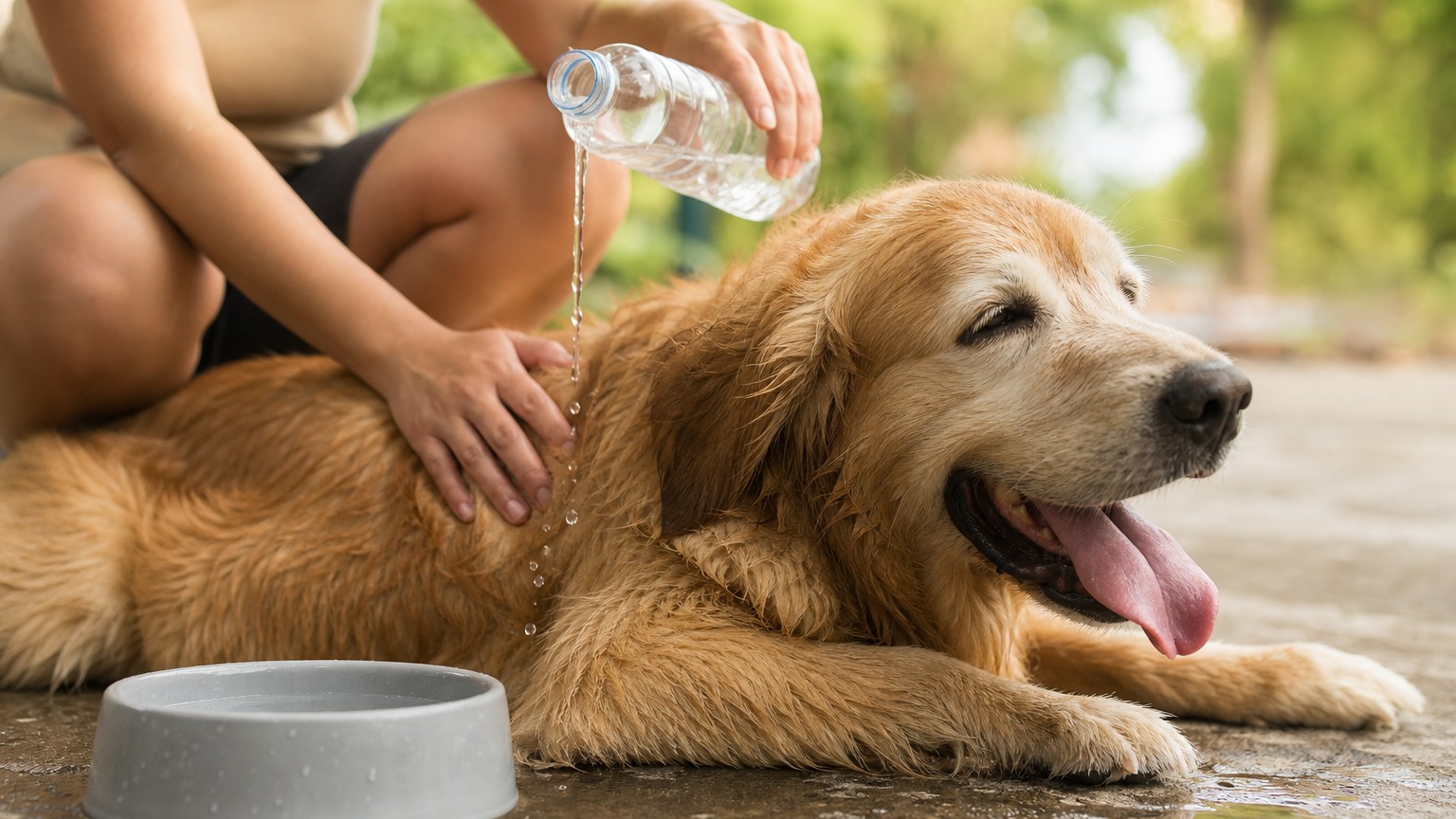 Cómo actuar ante un golpe de calor en perros