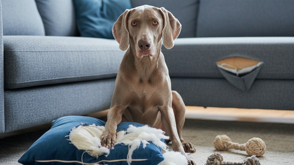 Cómo corregir comportamientos destructivos en Weimaraners: estrategias efectivas