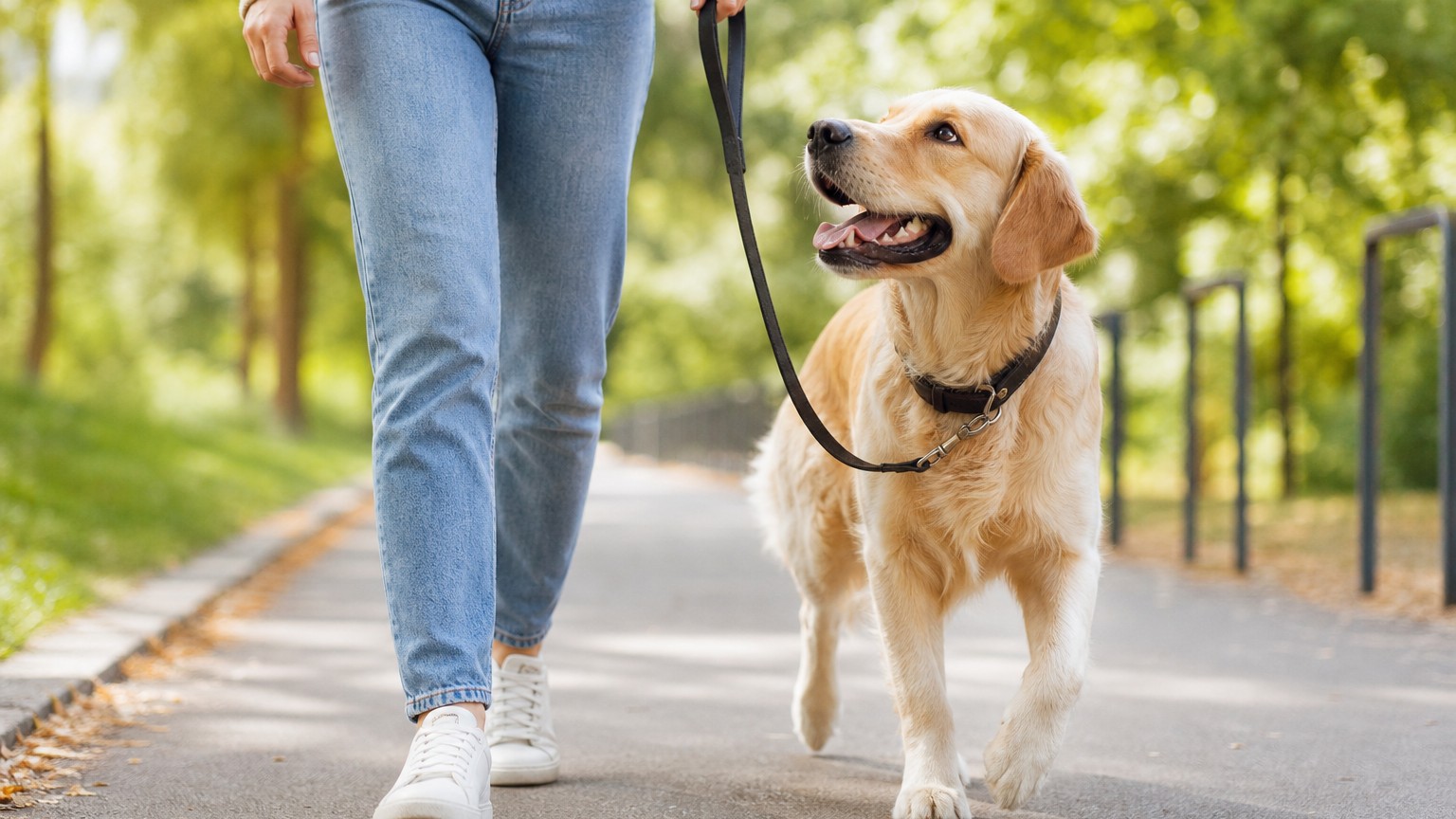 Cómo enseñar a un perro a caminar con correa