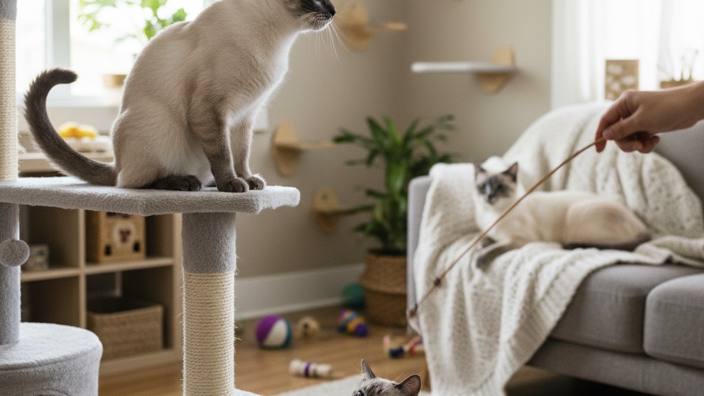 Cómo entender y manejar el comportamiento del gato siamés en casa