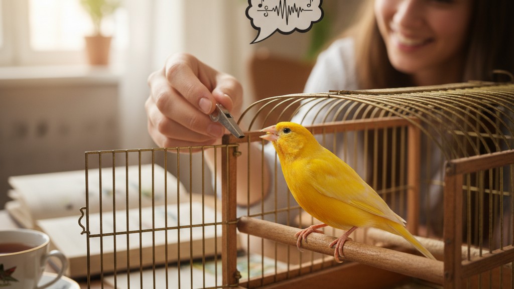 Cómo entrenar a tu canario para que cante y responda a tu voz