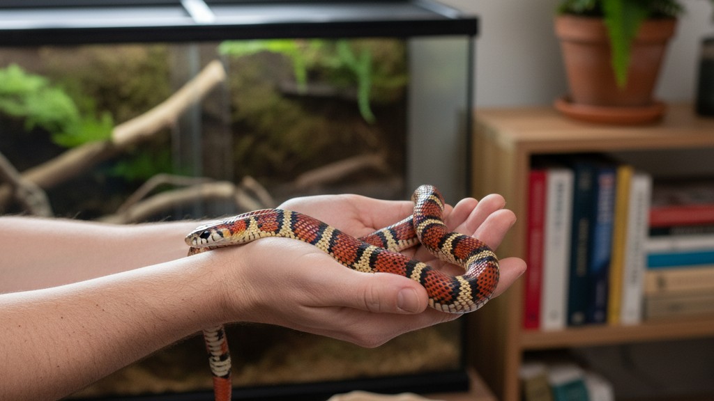 ¿Cómo entrenar y manejar una serpiente de leche en casa?