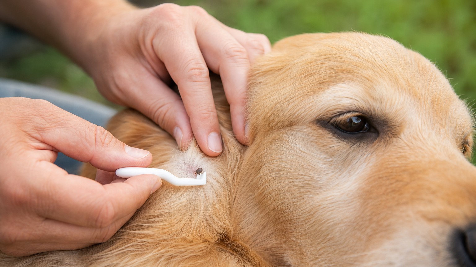 Cómo quitar una garrapata a un perro