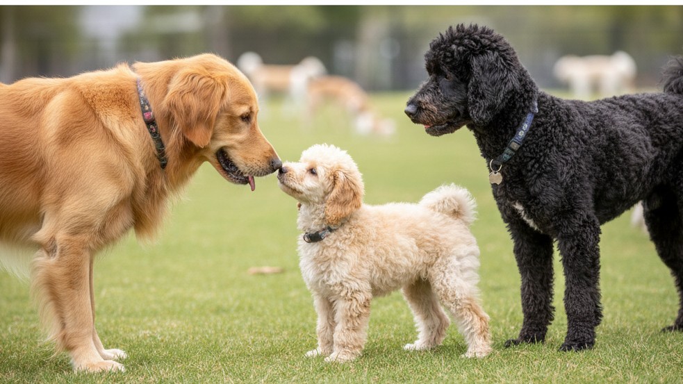 Cómo socializar a tu Caniche con otros perros desde cachorro