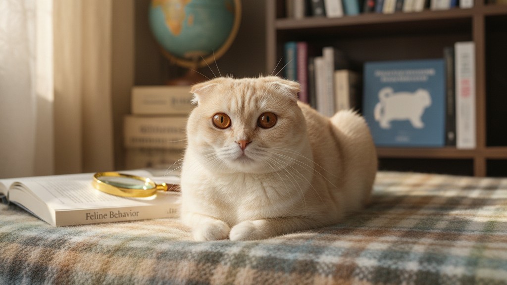 Comportamiento típico del Scottish Fold: entender a tu gato de orejas dobladas
