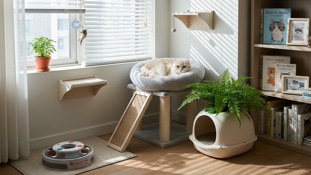 Consejos para mantener feliz y saludable a tu gato Scottish Fold en espacios pequeños