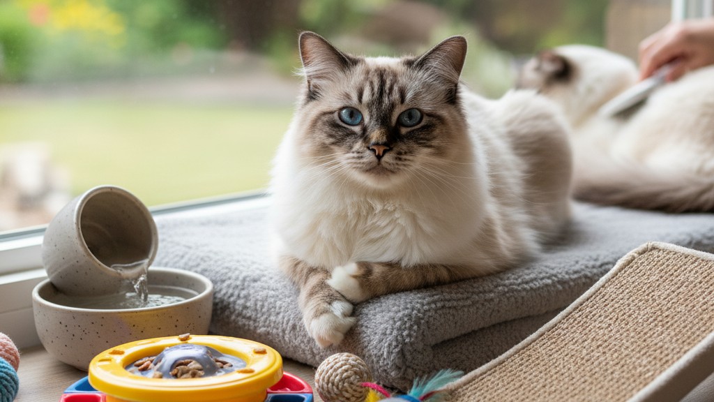 Consejos para mantener saludable y feliz a tu gato Birmano