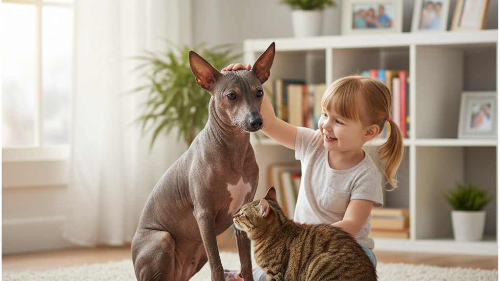 Convivencia del Xoloitzcuintle con niños y otras mascotas: consejos prácticos