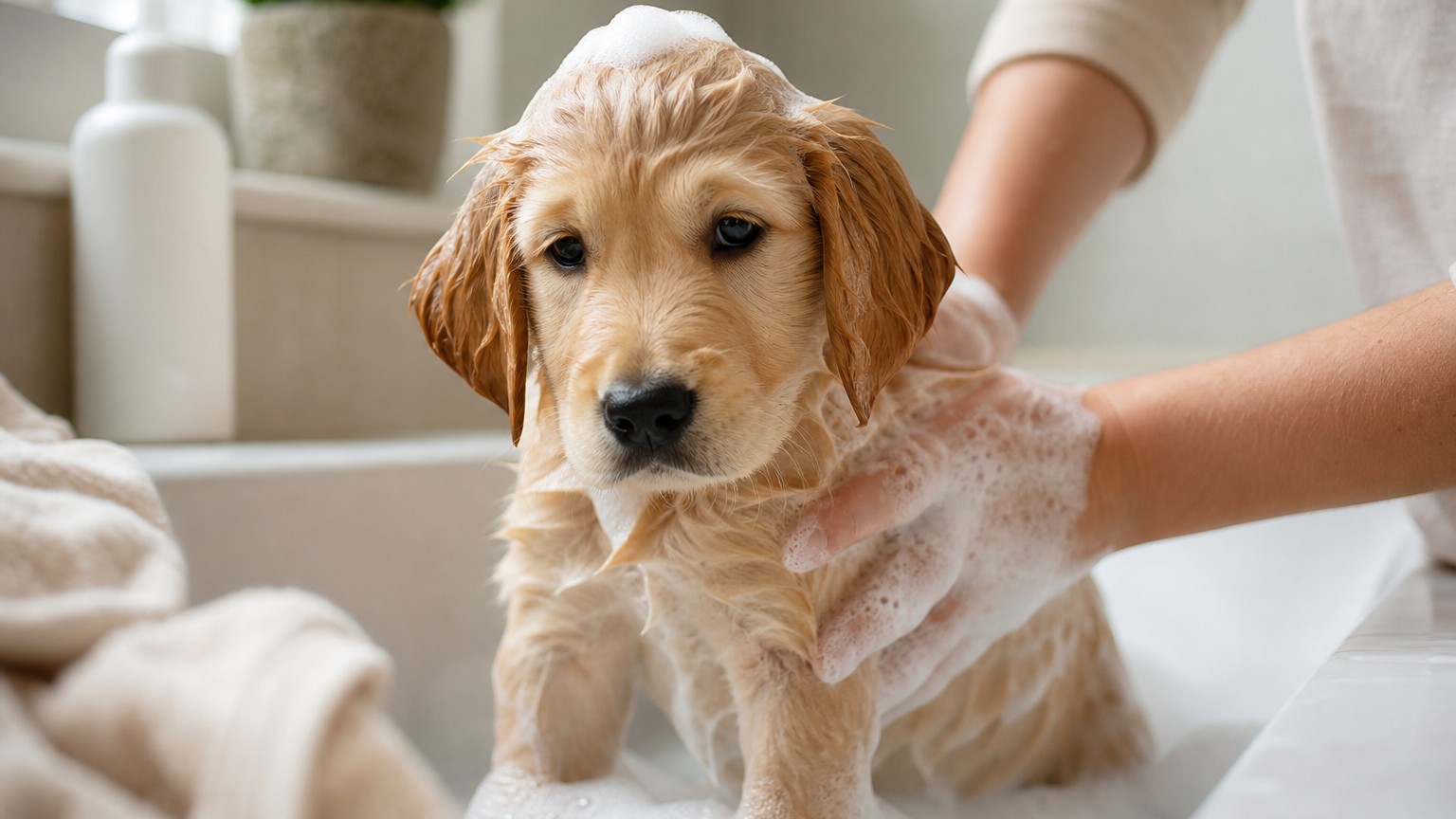 Cuándo se puede bañar un cachorro