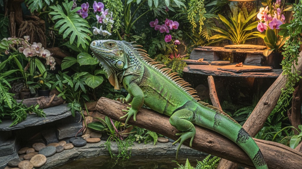 ¿Cuánto espacio necesita una iguana verde? Requisitos para su hábitat ideal