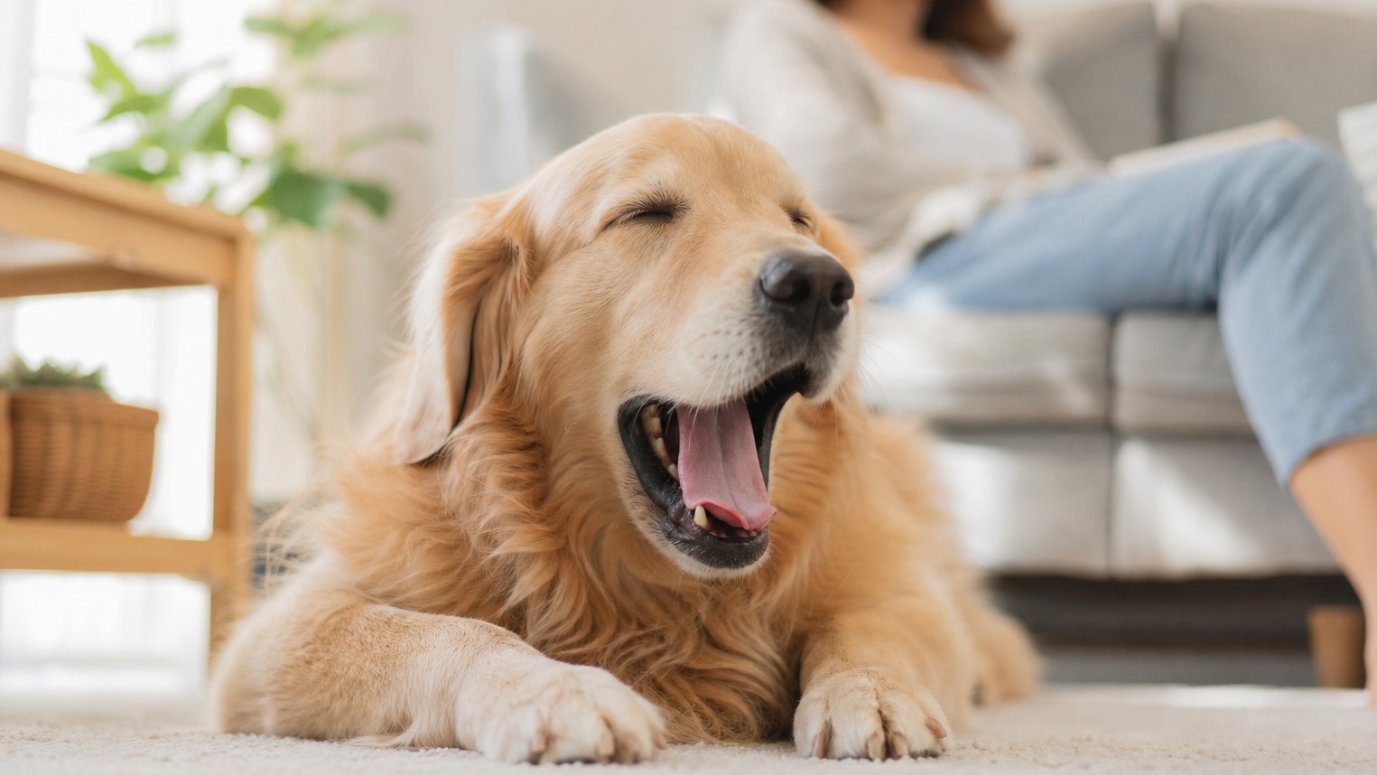 Por qué mi perro bosteza tanto