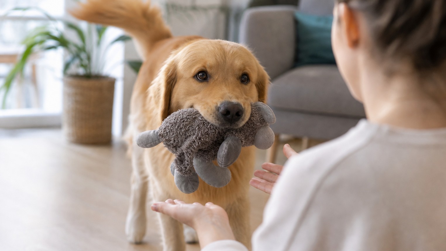 Por qué mi perro me trae juguetes
