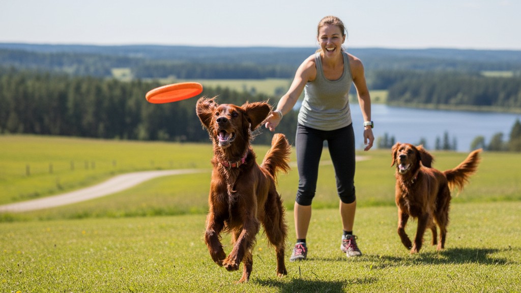 Rutina de ejercicio perfecta para mantener feliz y activo a tu Irish Setter