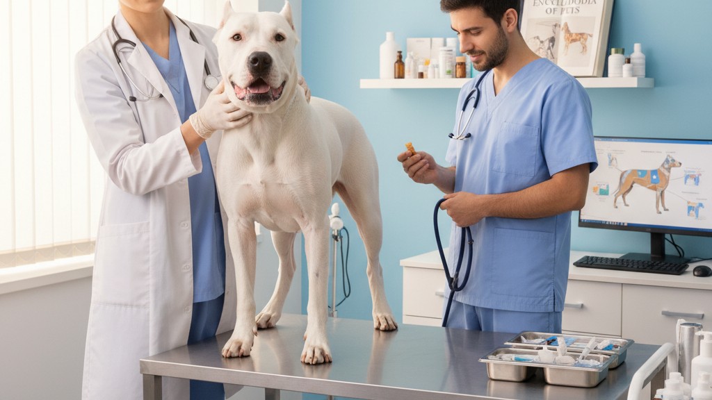 Salud y prevención para un Dogo Argentino vigoroso