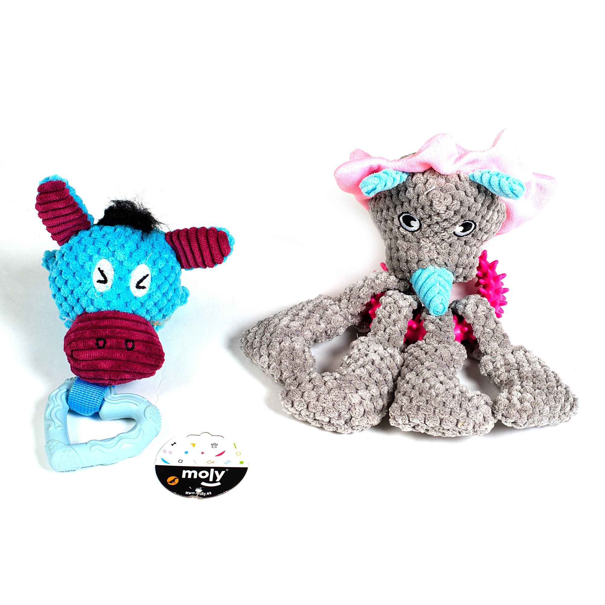 JUGUETE PELUCHE ANIMAL C/MORDEDOR 26X26 CM