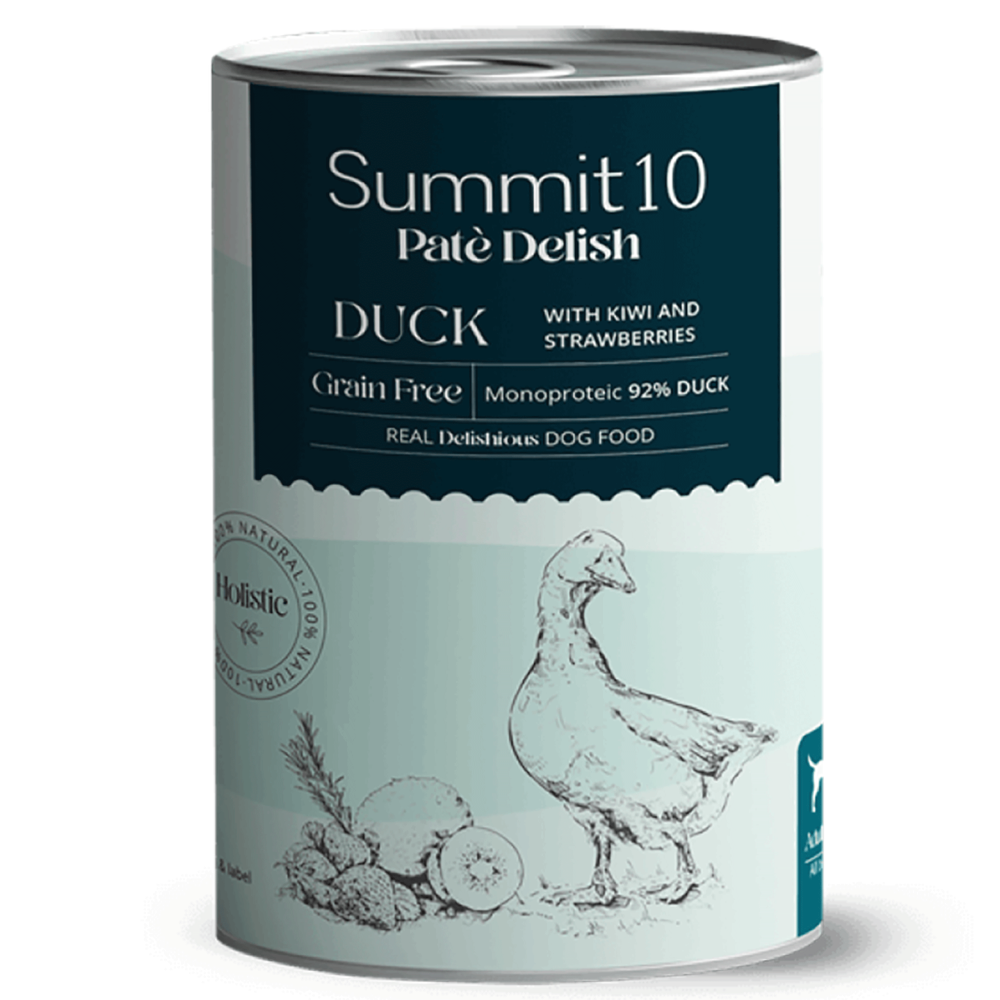 SUMMIT 10 PATÉ DELISH WHITE FISH GRAIN FREE 400 GR | ALIMENTO HÚMEDO MONOPROTEICO PARA PERROS ADULTOS