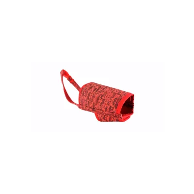 Bozal Deluxe Coton Casitas Rouges Taille S Moly | Doux, Sécurisé et Ajustable pour Chiens Petits