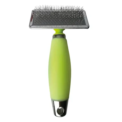 Carde professionnelle en silicone avec manche gel thérapeutique Moly pour chiens de grande taille