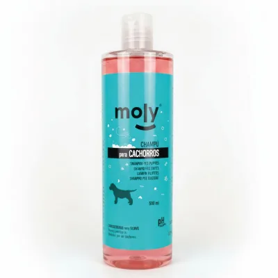 Shampoing pour Chiots 500 ml Moly | Nettoyage Ultra Doux pour Peaux Sensibles