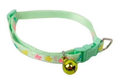 COLLAR NYLON FLOWER 15-20 X 0,80cm C/CASCABEL