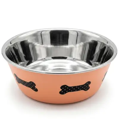 COMEDERO ACERO INOXIDABLE MOLY PARA GATOS 14,5 CM CON BASE ANTIDESLIZANTE