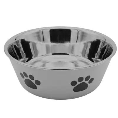COMEDERO ACERO INOXIDABLE MOLY PARA GATOS 14,5 CM CON BASE ANTIDESLIZANTE