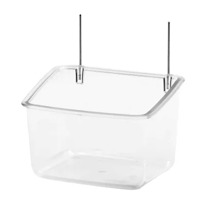 Mangeoire pour perroquets avec fils 9x7x6,5 cm - Lot de 10