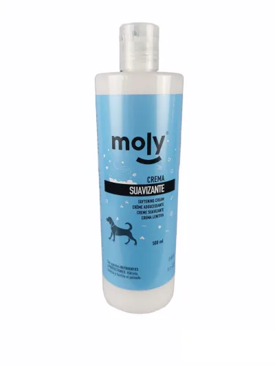 Crème Adoucissante 500 ml Moly | Après-shampoing professionnel pour poils doux, brillants et sans nœuds