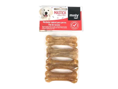 Hueso Prensado 8 cm P-4 Moly | Snack Natural y Duradero para Perros Pequeños