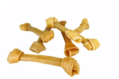 Huesos con Nudo 26 cm en Bolsa de 10 Unidades | Snack Natural y Resistente para Perros – Moly