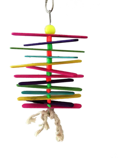 JUGUETE INTERACTIVO C/SONIDO MADERA PALITOS COLORES 25,4x10CM