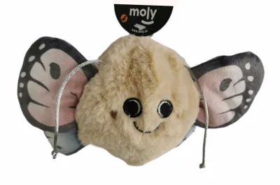 Jouet pour chiens Butterfly 10 cm Moly | Mordeur petit et résistant pour jeu actif