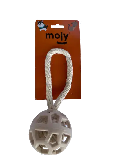 Jouet TPR écologique avec corde en coton 7.5x21 cm