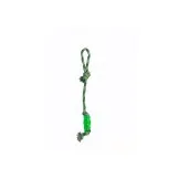 Lanzador TPR/Algodón 50 cm Green Moly | Juguete Resistente para Lanzar, Tirar y Morde