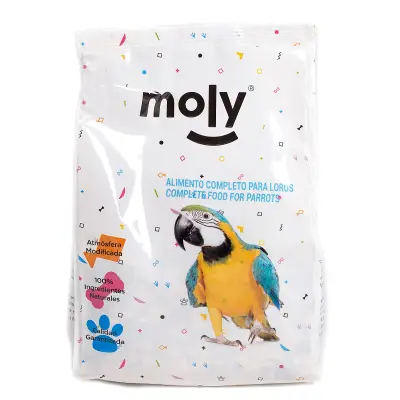 MIXTURA LOROS Y COTORRAS MOLY 600 GR