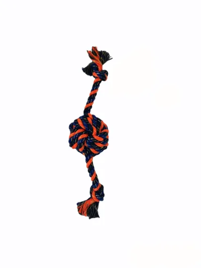 Mordedor Hilo Dental con Pelota Hippychic Moly | Juguete Limpia Dientes para Perros Activos
