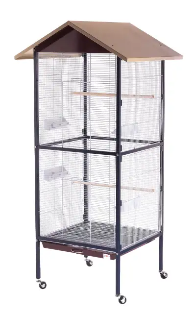 Cage à oiseaux Kenia 60 x 60 x 167 cm