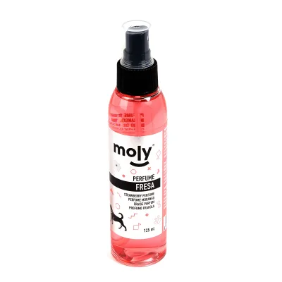 Perfume Aroma Fresa 125 ml Moly | Fragancia Dulce, Suave y Segura para Perros