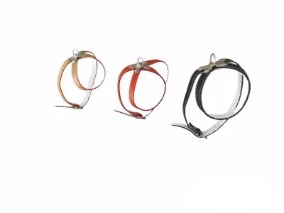 PETRAL CUERO C/FORNITURA 25 CM