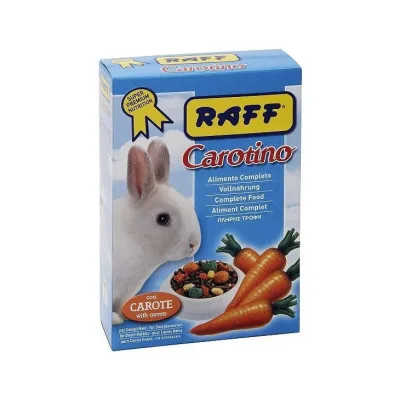 Raff Carotino 900 g pour Lapins Nains – Alimentation Complète à la Carotte