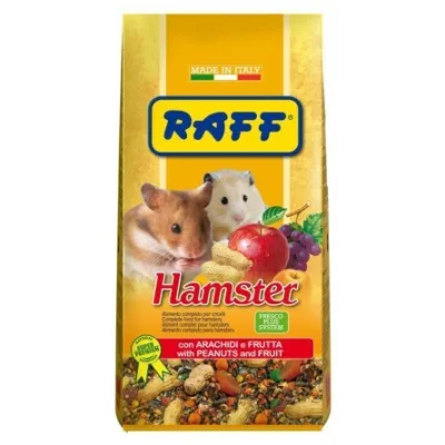 Raff Hamster 400 g – Alimentation Complète avec Cacahuètes et Fruits pour Hamsters
