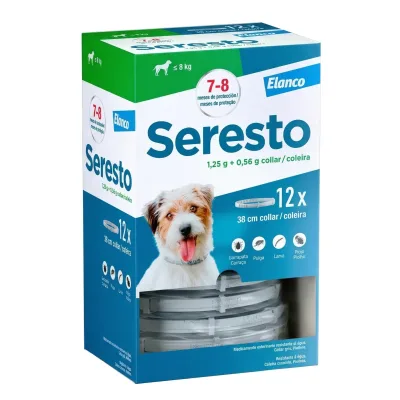 SERESTO CLÍNICO PARA PERROS HASTA 8 KG | COLLAR ANTIPARASITARIO DE LARGA DURACIÓN CONTRA PULGAS Y GARRAPATAS