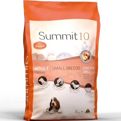 SUMMIT 10 ADULT SMALL BREEDS CHICKEN RICE 3 KG | PIENSO PREMIUM PARA PERROS ADULTOS DE RAZA PEQUEÑA